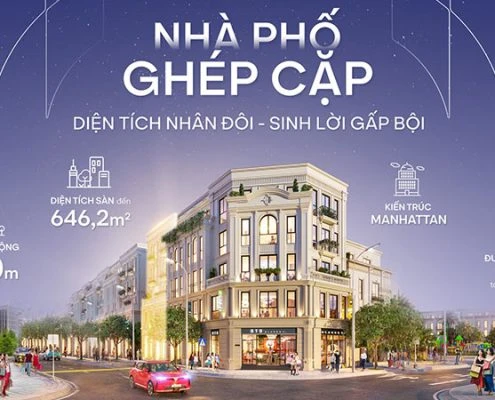 Nhà phố ghép cặp: Giải pháp kinh doanh mới tại Global Gate