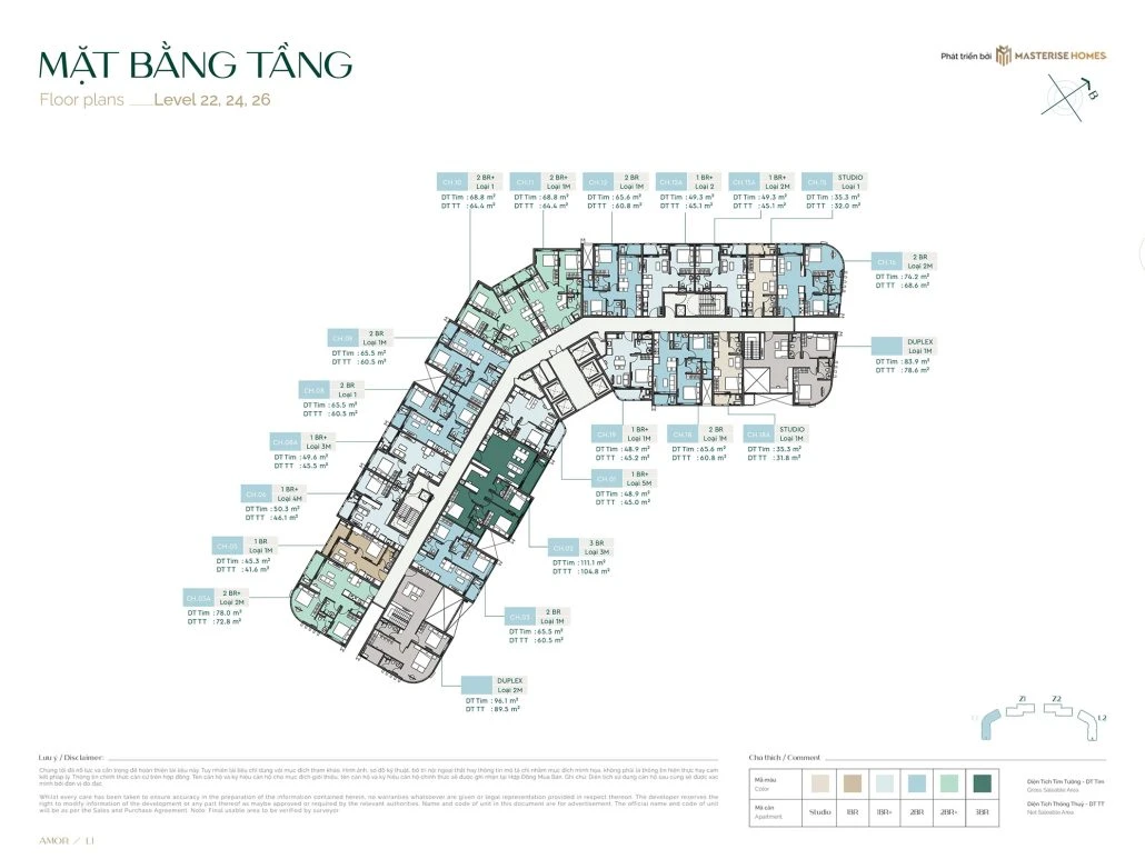Tòa Amor (Tầng 22, 24, 26)